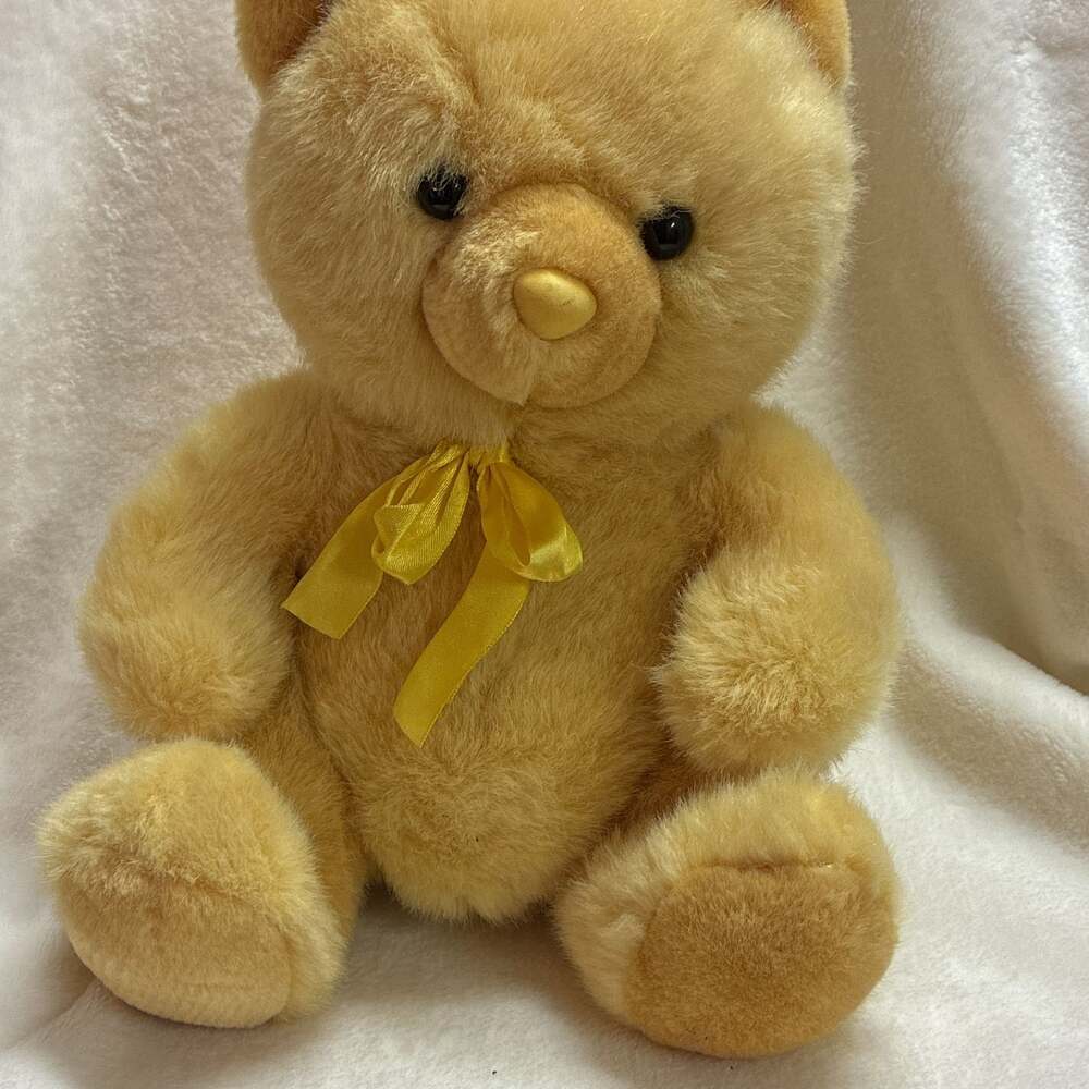 Rare Vintage Pale Yellow 10‎ inch Plush